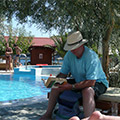 By the pool in Alonissos