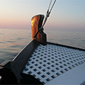 On a boat at sunset in Alonissos